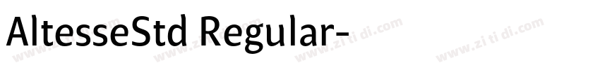 AltesseStd Regular字体转换